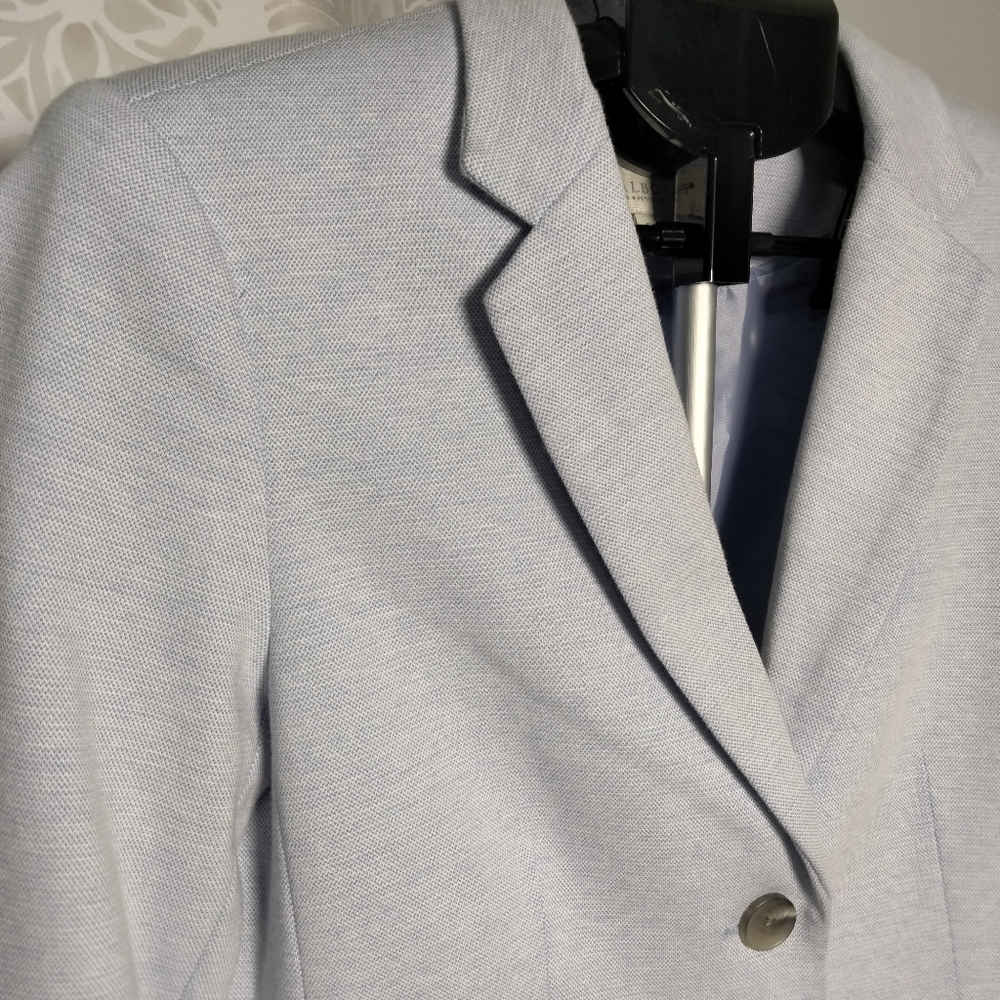 Talbots Aberdeen Light Blue Two Button Blazer Jac… - image 8